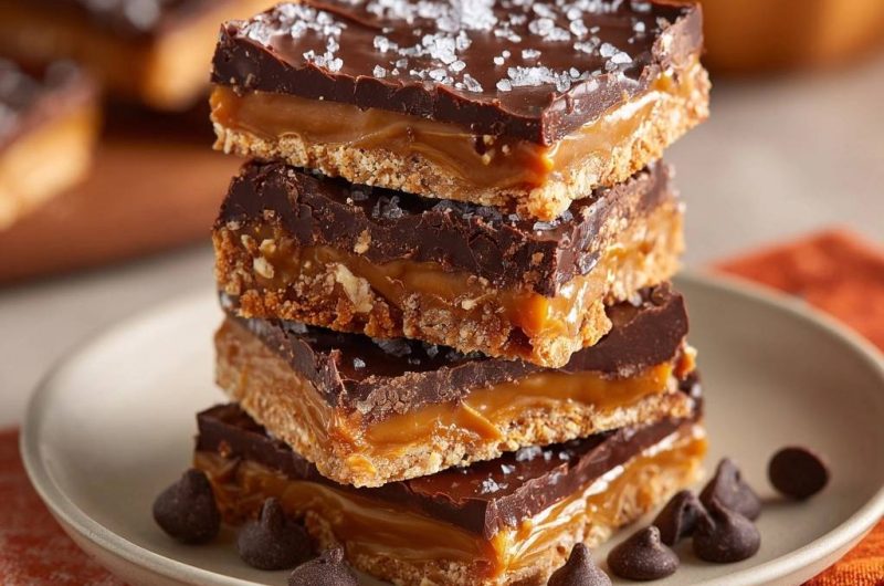 Millionaire Shortbread mit Meersalz
