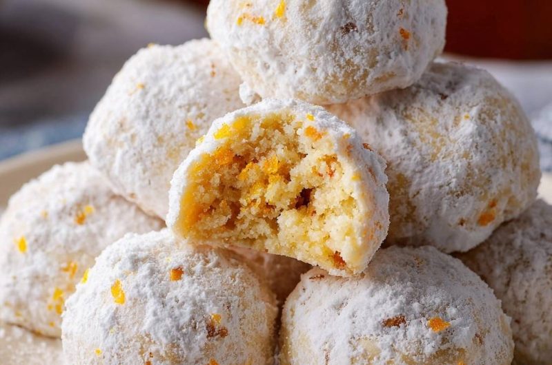 Orangen-Schneebälle