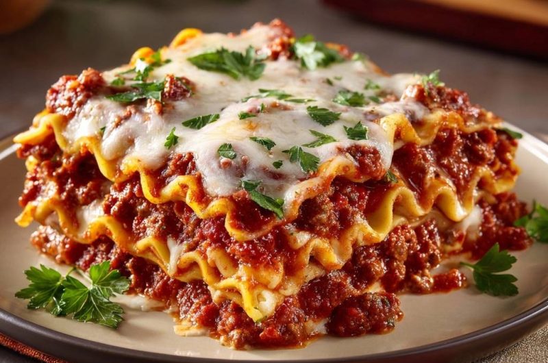 Perfekte Rindfleisch-Lasagne