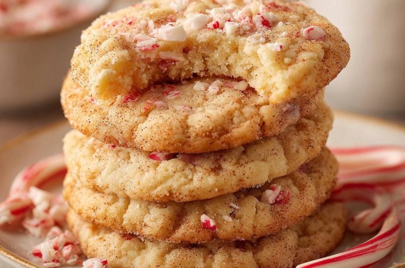 Pfefferminz-Snickerdoodles (Nie wieder flache Kekse!)