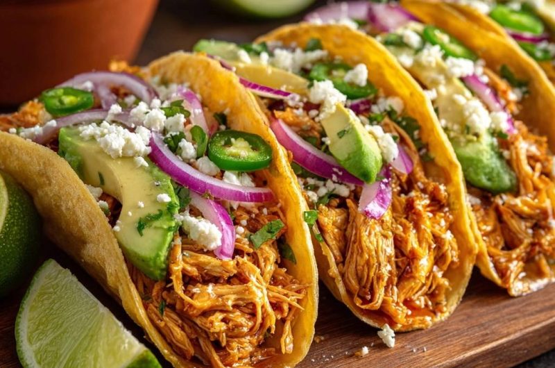 Saftige Pulled Chicken Tacos