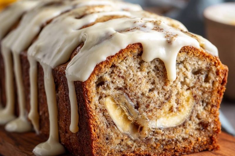 Saftiges Bananenbrot mit Zimt-Frosting