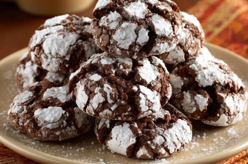 Schokoladen-Crinkle-Kekse