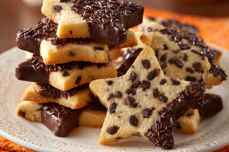 Sternige Schoko-Chip-Shortbread