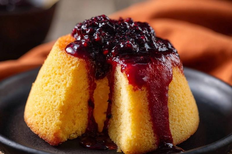 Brombeer-Vanille-Pudding