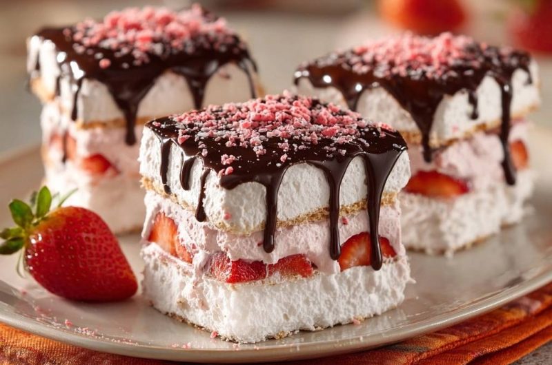 Erdbeer-Schoko-Schnitten