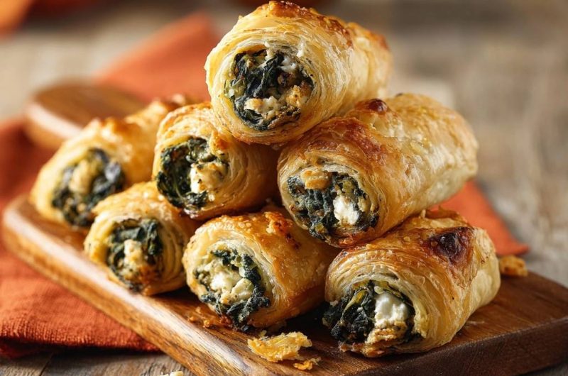 Spinat-Feta-Rollen