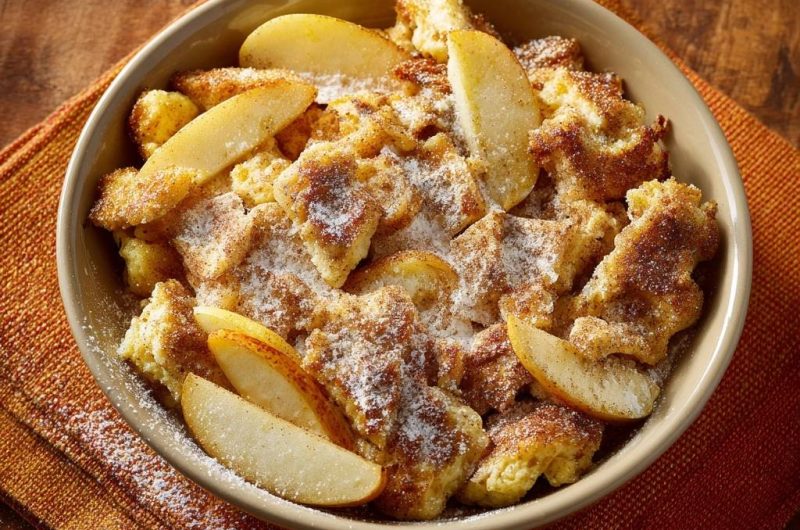 Apfelbrotpudding
