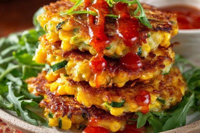 Mais-Zucchini-Puffer