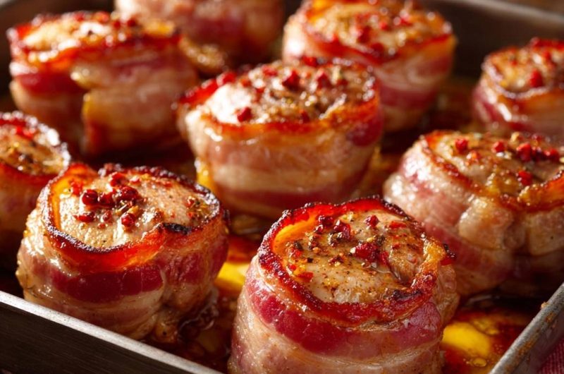 Bacon-Hähnchen-Röllchen