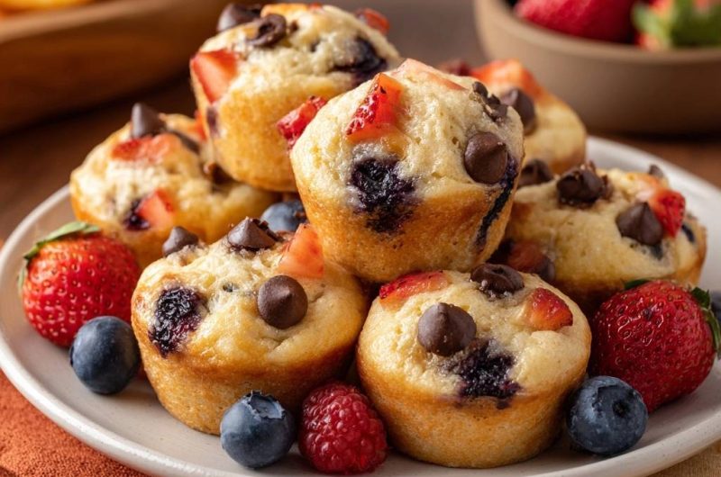 Beeren-Schoko-Mini-Muffins