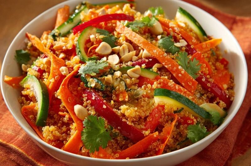 Bunter Quinoa-Salat mit Knusper-Gemüse