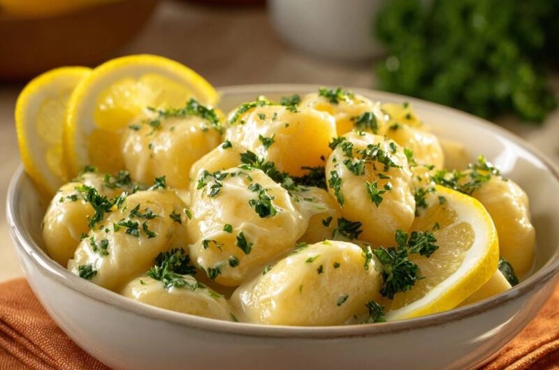Cremige Zitronen-Gnocchi