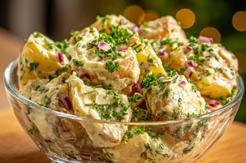 Cremiger Kartoffelsalat mit frischen Kräutern