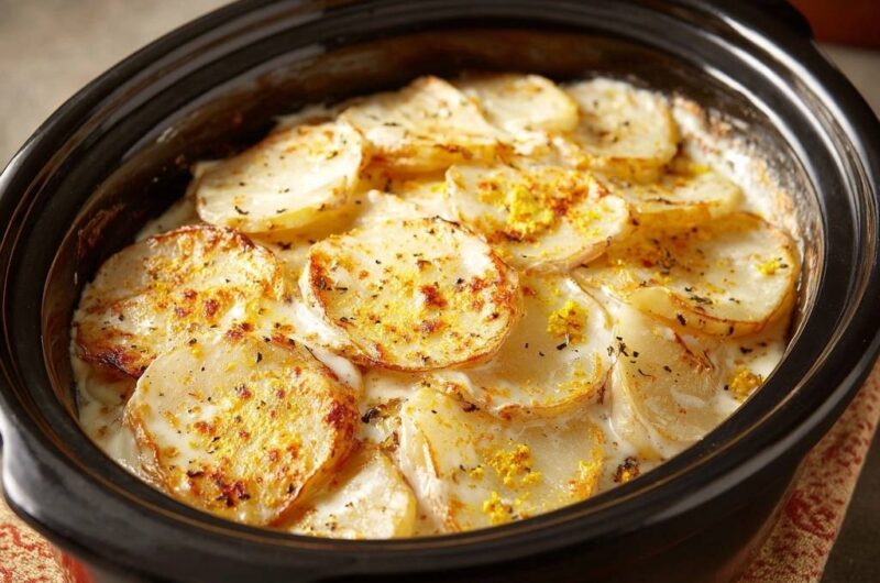 Cremiges Kartoffelgratin aus dem Slow Cooker