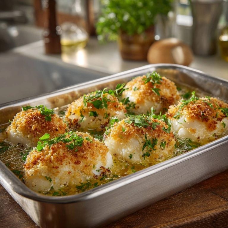 Gebackener Kabeljau mit Kräuterkruste: Knusprig & Saftig