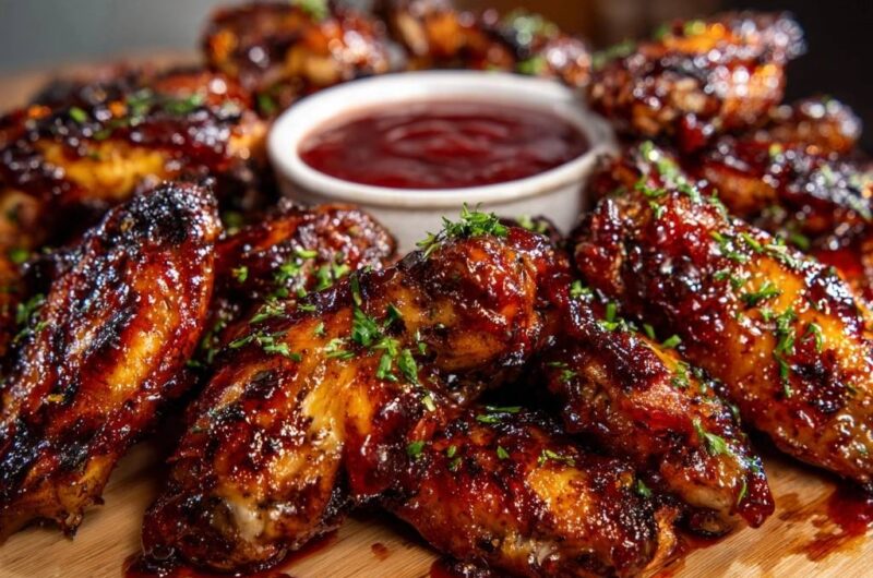 Glasierte BBQ Chicken Wings