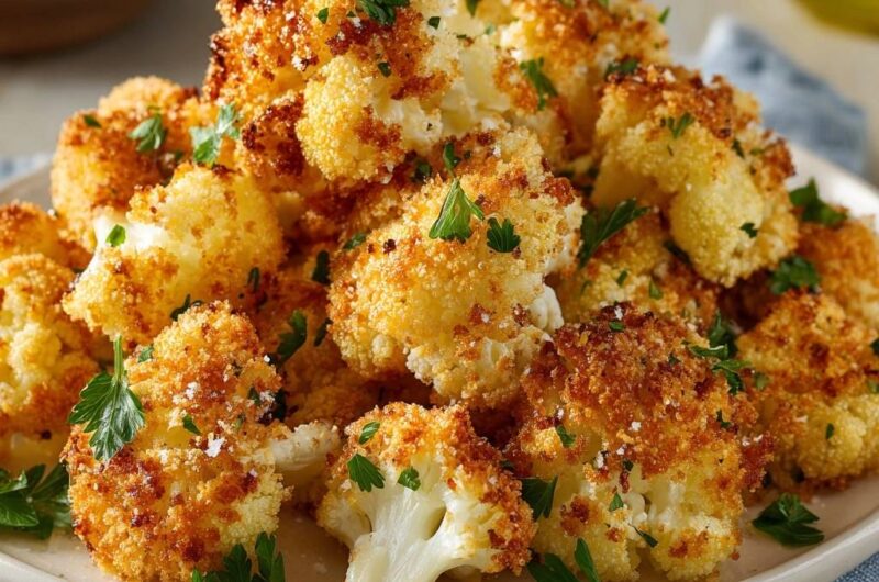 Goldbraun gerösteter Parmesan-Blumenkohl