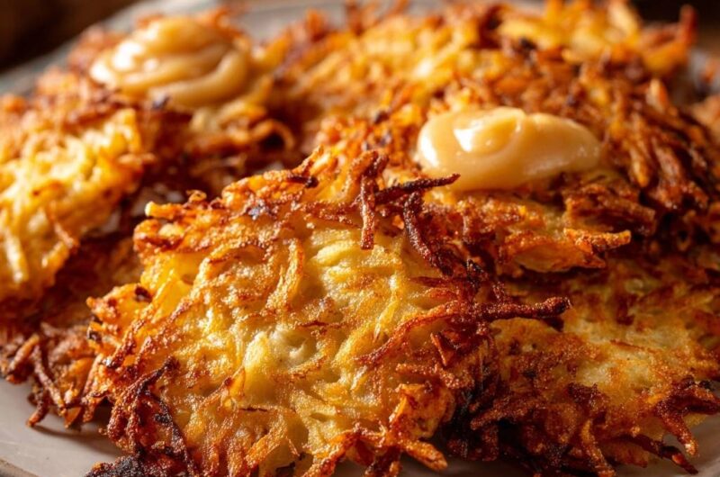 Goldbraune Kartoffelpuffer