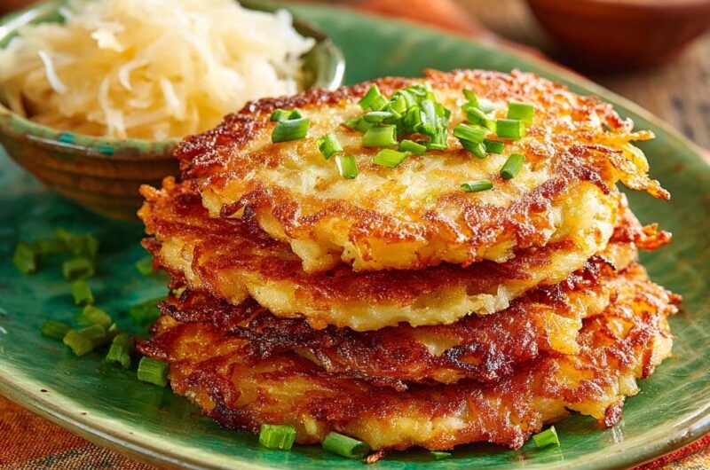 Goldbraune Kartoffelpuffer