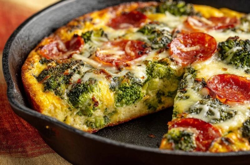 Herzhafte Brokkoli-Salami-Frittata