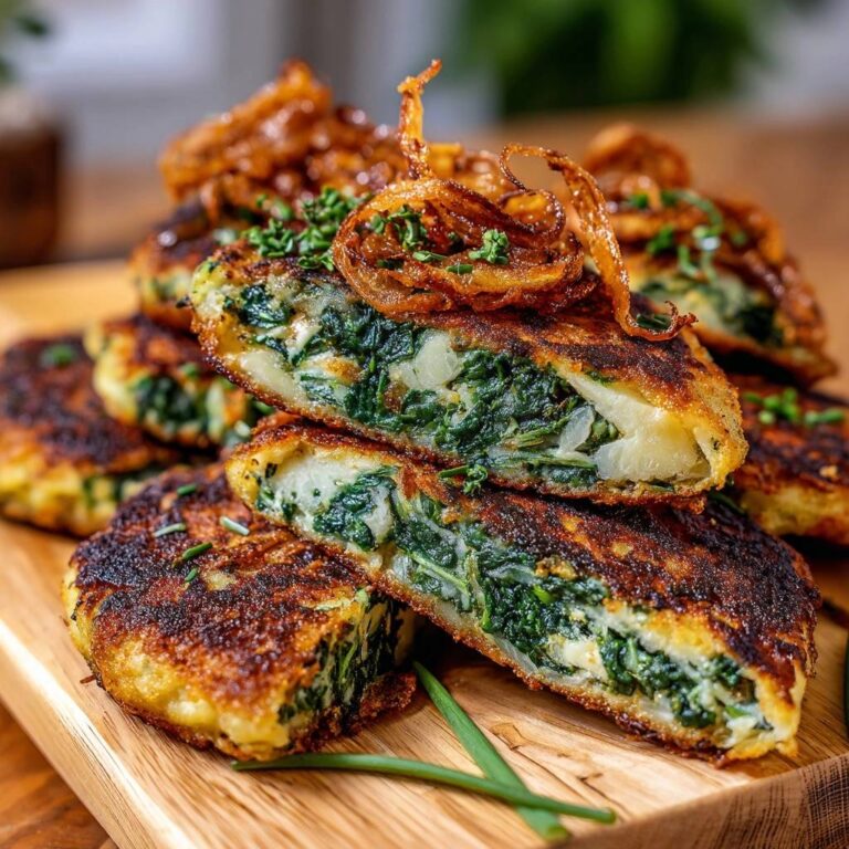 Herzhafte Spinat-Kartoffel-Puffer: Außen kross, innen zart