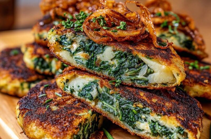 Herzhafte Spinat-Kartoffel-Puffer