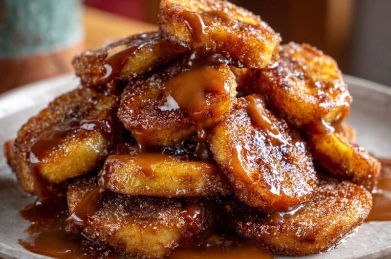 Karamellisierte Zimt-Bananen-Taler