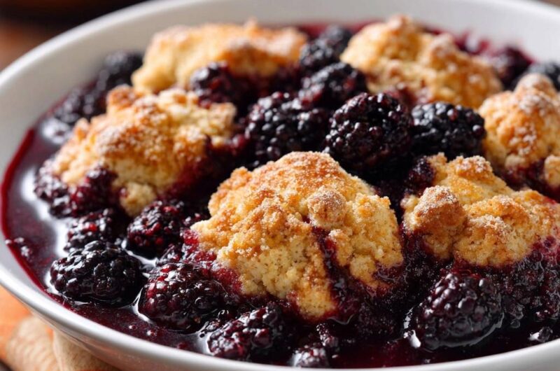 Klassischer Brombeer-Cobbler (Der Anti-Matsche-Boden)