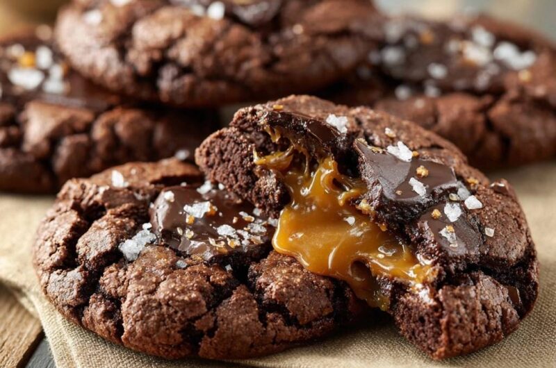 Schokoladen-Karamell-Cookies