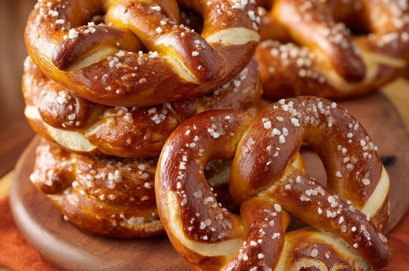 Traditionelle bayerische Laugenbrezeln