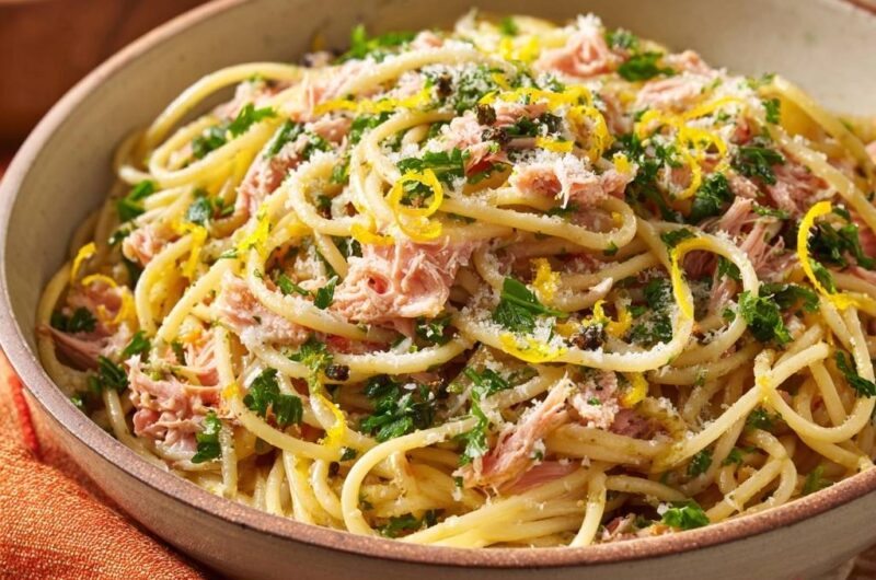 Zitronen-Pasta mit Thunfisch