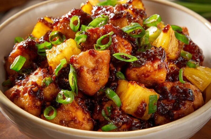 Ananas-Hähnchen