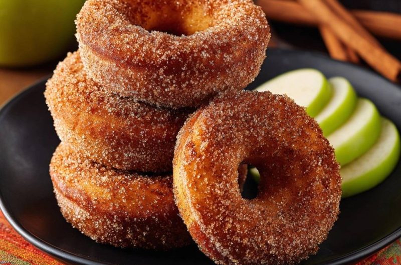 Apfel-Zimt-Donuts