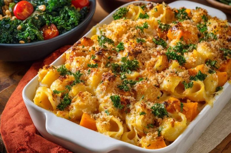 Kürbis-Pasta-Auflauf