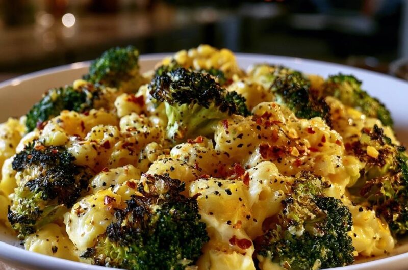 Cremige Brokkoli-Käse-Pasta