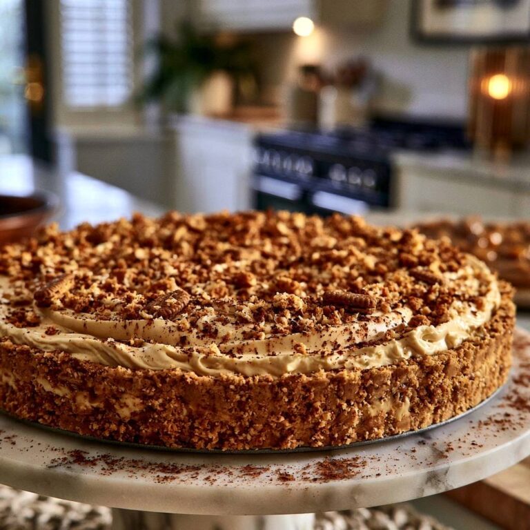 Cremiger Karamell-Pekannuss-Cheesecake (Anti-Matsche-Boden)