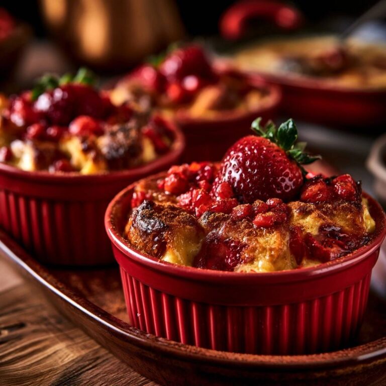 Erdbeer-Brotpudding aus dem Ofen: Das Rezept gegen Matsch