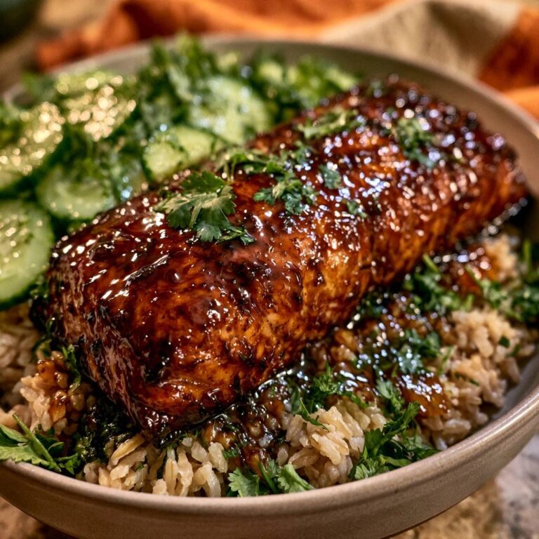 Glasierter Teriyaki-Lachs auf Reis: Saftig & Schnell