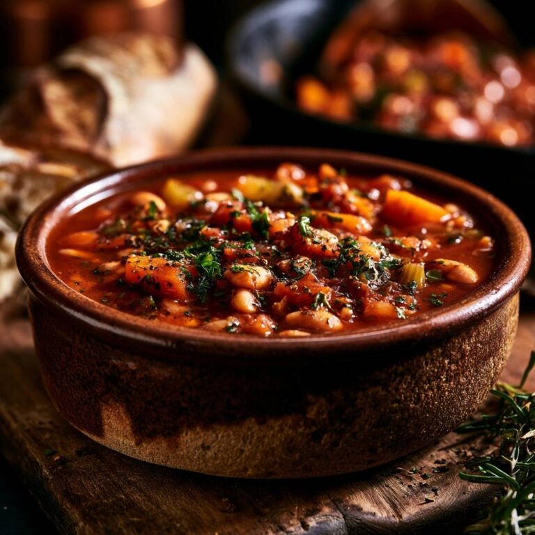 Herzhafter Bohneneintopf mit Röstgemüse: Sämig & aromatisch