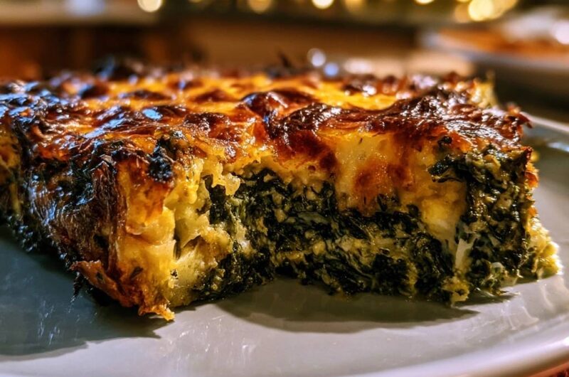 Herzhafter Spinat-Käse-Auflauf