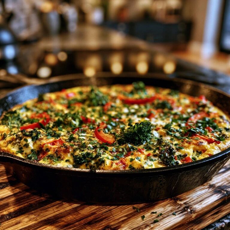 Mediterrane Gemüse-Frittata aus der Gusseisenpfanne