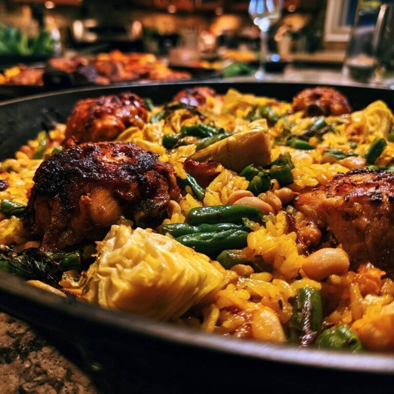 Mediterrane Hähnchen-Paella: Rezept für perfekten Reis