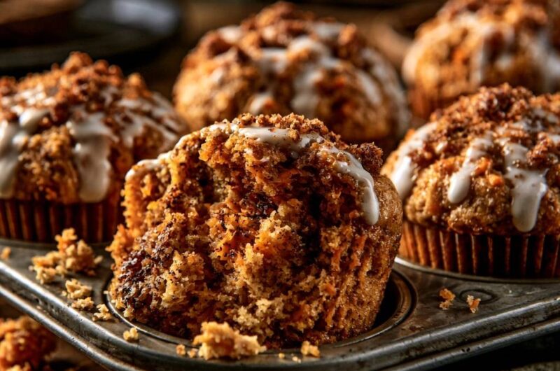 Saftige Karotten-Streusel-Muffins
