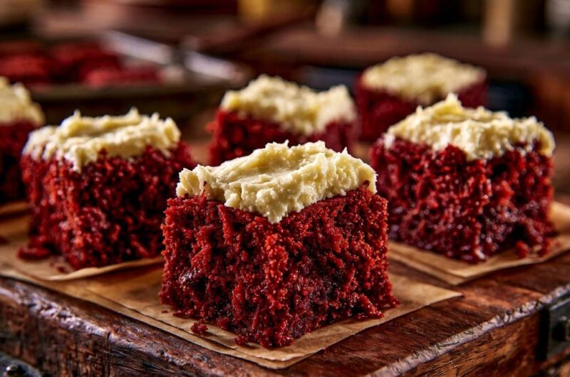 Saftige Red Velvet Brownies