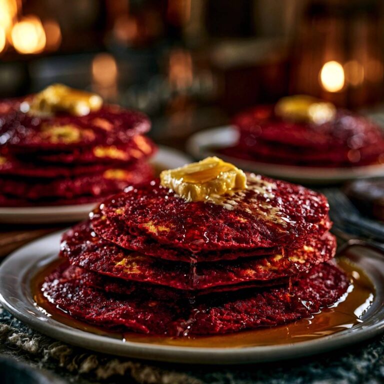 Samtige Red Velvet Pancakes: Rezept für fluffigen Genuss