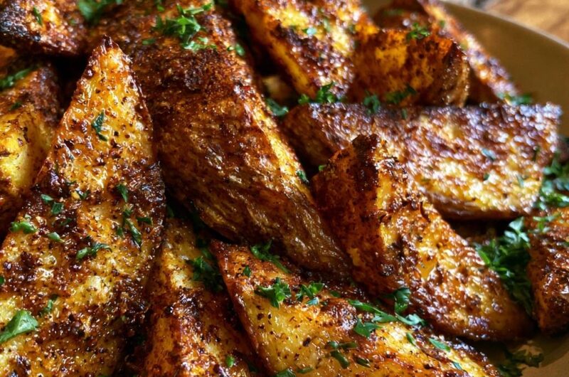 Würzige Ofen-Kartoffelspalten