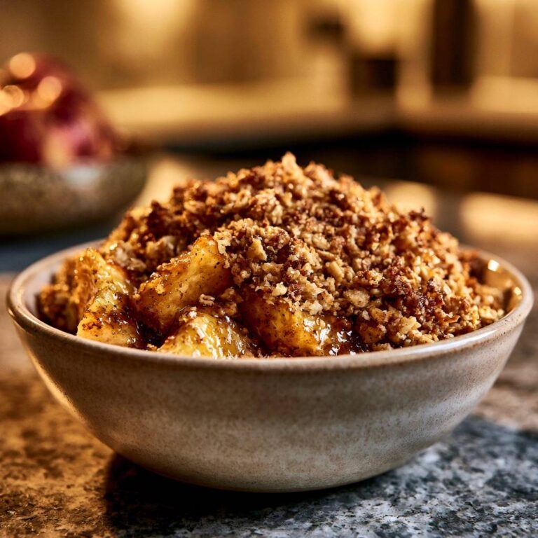 Warmer Apfel-Crumble mit Walnuss-Kruste: Das Knusper-Rezept