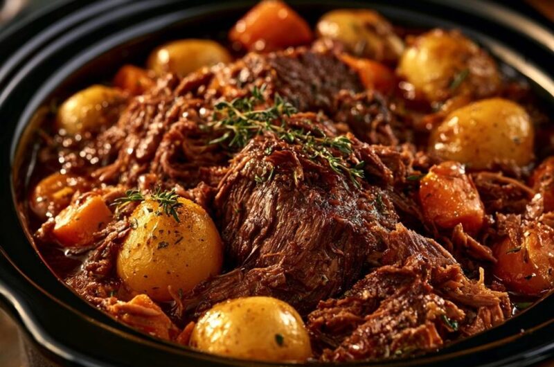 Zarter Rinderschmortopf aus dem Slow Cooker