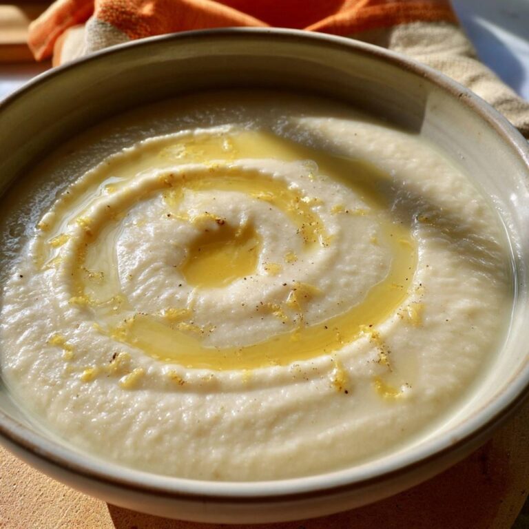 Cremige Schwarzwurzelsuppe mit Zitronenbutter